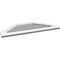 Ekena Millwork Octagonal Top Surface Mount PVC Gable Vent: Functional, w/ 3-1/2"W x 1"P Standard Frame, 38"W x 18"H GVPOT38X1801SF - alternate 3